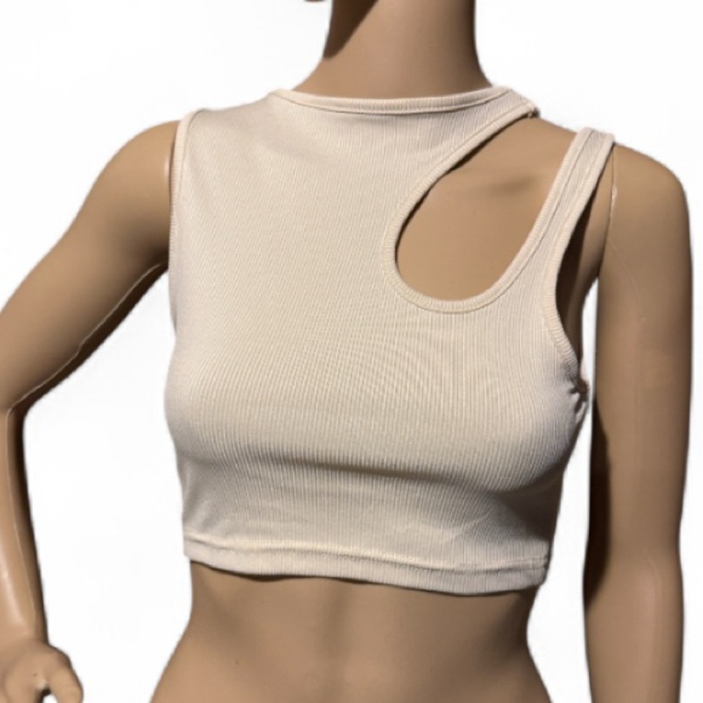 💰BOGO FREE SHEIN Ribbed Crop Top Sz Small/4